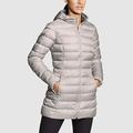 Eddie Bauer Women's Winter Coat CirrusLite 2.0 Down Parka Puffer Jacket - Light Gray - Size XS