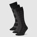 Eddie Bauer Men's Pattern Crew Socks - 3 Pack - Black - Size ONE SIZE