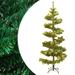 vidaXL Christmas Tree Decor Swirl Artificial Xmas Tree with Pot and LEDs PVC