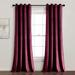 Lush Decor Prima Velvet Solid 100 Percent Lined Blackout Grommet Window Curtain Panel Single