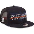 Men's New Era Navy/Black Detroit Tigers Patriot Trucker 9FIFTY Snapback Hat