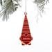 Personalization Mall Christmas Gnome Personalized Wood Ornament Wood in Red | 4.75 H x 1.25 W in | Wayfair 37194-R