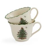 Spode Christmas Tree Punch Cups Porcelain/Ceramic in Brown/Green | 2.4 H in | Wayfair 1780057