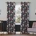 Three Posts™ Mahn Vintage Floral out Grommet Curtain Panel Metal in Black | 63 H x 40 W in | Wayfair A7F82134F0A14D13B4890579196BD858