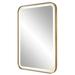 Uttermost Crofton Mirror Metal in Yellow | 32.25 H x 22.25 W x 2.125 D in | Wayfair 09862