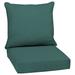 Ebern Designs Outdoor Lounge Chair 5.75" Cushion Polyester in Green/Gray/Black | 5.75 H x 24 W x 24 D in | Wayfair 1188CCF608B845FFA25E7601C4E17EE4