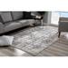 Gray/White 120 x 84 x 0.5 in Area Rug - 17 Stories Rectangle Abstract Machine Woven Viscose Area Rug in Cream Gray Viscose | Wayfair