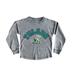 Girls Youth Gameday Couture Gray Tulane Green Wave Faded Wash Pullover Top