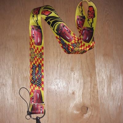 Disney Accessories | Disney Cars Mc Queen Yellow Lanyard | Color: Red/Yellow | Size: Os