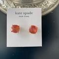 Kate Spade Jewelry | Kate Spade Nwot Orange Gumdrop Square Post Backs | Color: Gold/Orange | Size: Os