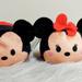 Disney Toys | Lot Of 2 Disney Mickey And Minnie Mouse Mini Tsum Tsum 3'' Plush | Color: Black/Pink | Size: 3''