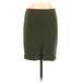 Apt. 9 Casual Skirt: Green Solid Bottoms - Women's Size Medium