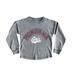 Girls Youth Gameday Couture Gray Montana Grizzlies Faded Wash Pullover Top