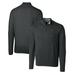 Men's Cutter & Buck Heather Charcoal Florida Gators Lakemont Tri-Blend Big Tall Quarter-Zip Pullover Sweater