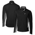 Men's Cutter & Buck Black Ohio State Buckeyes Navigate Softshell Big Tall Full-Zip Jacket