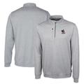 Men's Cutter & Buck Gray Delaware Fightin' Blue Hens Vault Big Tall Stealth Quarter-Zip Pullover Top