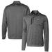 Men's Cutter & Buck Steel Michigan Wolverines Vault Big Tall Stealth Quarter-Zip Pullover Top