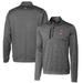 Men's Cutter & Buck Steel Washington State Cougars Vault Big Tall Stealth Quarter-Zip Pullover Top