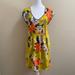 Anthropologie Dresses | Anthropologie Moulinette Soeurs Chartreuse Floral Silk Dress Size 8 | Color: Green/Yellow | Size: 8