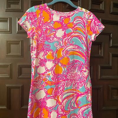 Lilly Pulitzer Dresses | Lily Pulitzer Girls Extra Large Dress. Beautiful Print Only Worn A Few Times. | Color: Pink | Size: Xlg