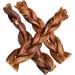 6'' Braided Bully Sticks Dog Chews, 5 oz., Count of 5