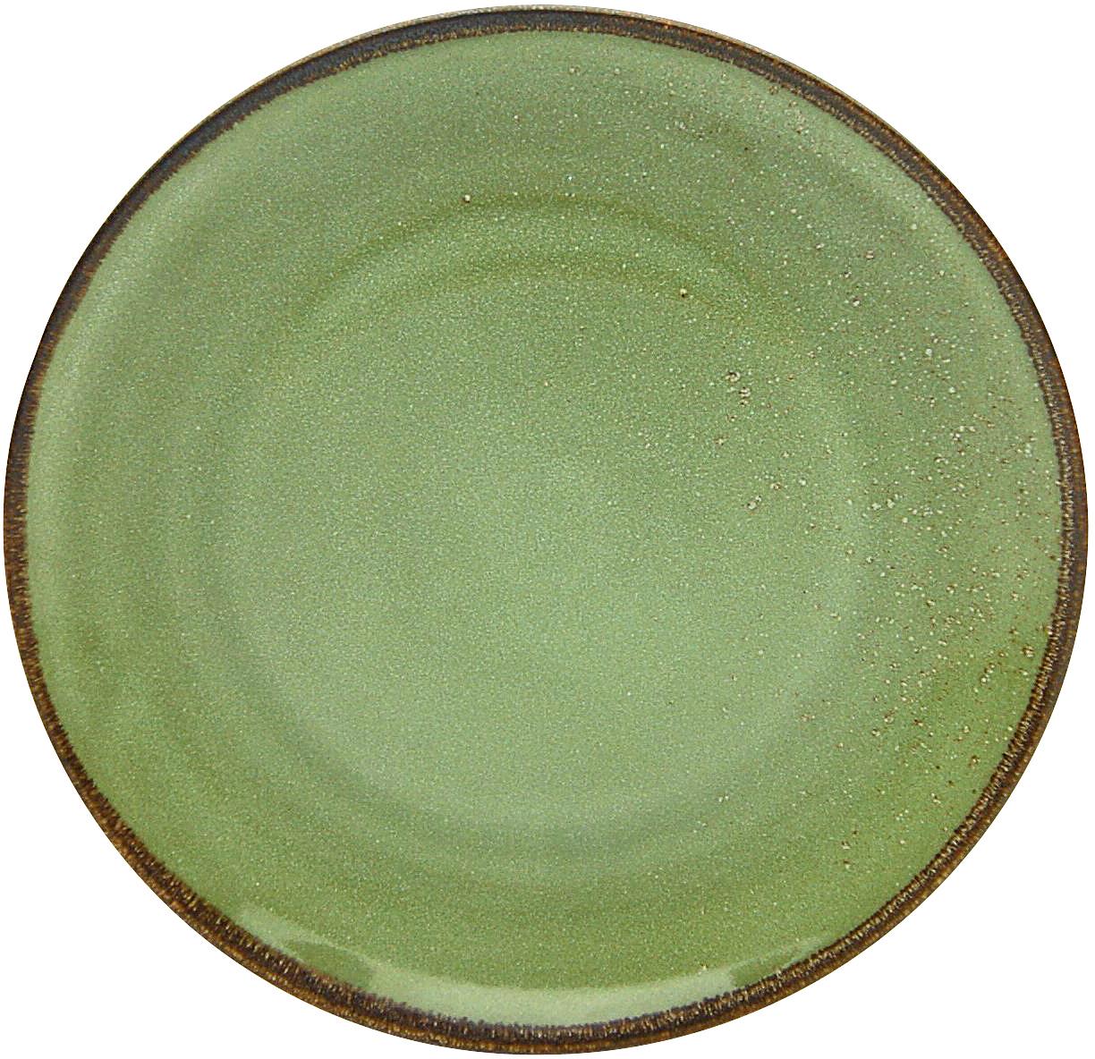 Speiseteller CREATABLE "Essteller NATURE COLLECTION", grün, Ø:27, Steinzeug, Speiseteller, Teller Set für 6 Personen, Ø 27 cm, Steinzeug, flache Teller Image
