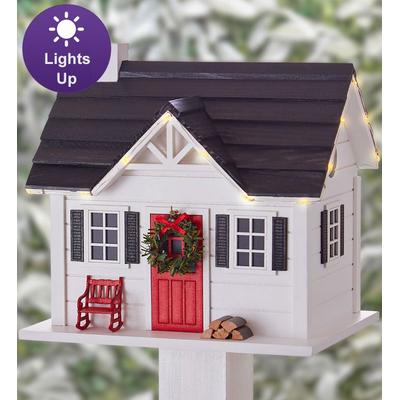 1-800-Flowers Seasonal Gift Delivery The Winter Nest Lighted Birdhouse Home For The Holidays Lighted Birdhouse