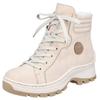 Winterboots RIEKER, Damen, Gr. 38, beige, Lederimitat, klassisch, Schuhe, mit seitlichem Rieker-Label