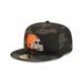 Men's New Era Black Cleveland Browns Camo 59FIFTY Fitted Hat