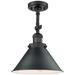 Franklin Restoration Briarcliff 10" LED Semi-Flush Mount - Black - Bl