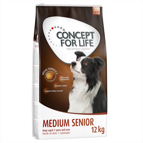 12kg Medium Senior Concept for Life Hundefutter trocken