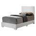 LYKE Home Aston White Upholstered bed