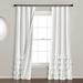 Lush Decor Allison Ruffle 100% Lined Blackout Window Curtain Panel