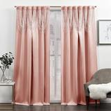 Amalgamated Textiles Exclusive Home Curtains Bliss Room Darkening Blackout Hidden Tab Top Curtain Panels (DSQ is set to 2) in Pink | Wayfair