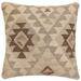 Boho Chic Caridad Turkish Hand-Woven Kilim Pillow - 18'' x 18''