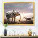 Ebern Designs Surreal African Elephant Wearing - Modern Canvas Wall Decor Metal in Black/Gray/White | 40 H x 30 W x 1.5 D in | Wayfair