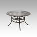 Red Barrel Studio® Aluminum Dining Table Metal in Black | 29.13 H x 49 W x 49 D in | Outdoor Dining | Wayfair 683C8CDBC5A549DAA9ECCBE7E1170BAA