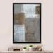 17 Stories Grey Meets Brown Abstract Art XI - Modern & Contemporary Canvas Wall Art Canvas in Pink/White | 12 H x 8 W x 1 D in | Wayfair