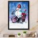 The Holiday Aisle® Christmas Snowman Playing Drumset - Traditional Canvas Wall Decor Canvas in White | 36 H x 24 W x 1 D in | Wayfair
