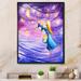 Harriet Bee Magical Night w/ Skies - Children"s Art Canvas Wall Decor Canvas in Blue/Indigo/Yellow | 12 H x 8 W x 1 D in | Wayfair