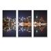 Ebern Designs New York City Skyscrapers In Blue Shade - Cityscape Framed Canvas Wall Art Set Of 3 Canvas, in White | 28 H x 36 W x 1 D in | Wayfair