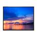 Highland Dunes Dramatic Panoramic Tropical Sunset VII - Nautical & Coastal Canvas Wall Art Canvas in Blue/Gray/Orange | Wayfair