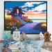 Highland Dunes Video Game Seascape On Beach House - Nautical & Coastal Canvas Wall Decor Metal in Blue/Red | 30 H x 40 W x 1.5 D in | Wayfair