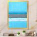 Highland Dunes Gray And Blue Colorfield - Modern & Contemporary Canvas Wall Decor Canvas in White | 36 H x 24 W in | Wayfair