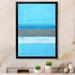 Highland Dunes Gray And Blue Colorfield - Modern & Contemporary Canvas Wall Decor Metal in Blue/Gray/Green | 32 H x 16 W in | Wayfair