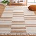 White 60 x 36 x 0.39 in Area Rug - Mercury Row® Truex Machine Made Area Rug in Ivory/Light Brown Cotton/Wool | 60 H x 36 W x 0.39 D in | Wayfair