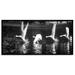 Ebern Designs Black & White Photography of Swan - Photograph on Canvas Metal in Black/White | 16 H x 32 W x 1 D in | Wayfair