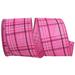 The Holiday Aisle® Plaid Ribbon Fabric in Pink | 2.5 H x 4 W x 4 D in | Wayfair 8138D1929CE2432797DC87FECE925E4E