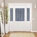 Gracie Oaks Anthelme Gingham Semi-Sheer Rod Pocket Single Curtain Panel Metal in Green/Blue/Navy | 40 H in | Wayfair