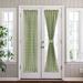 Gracie Oaks Anthelme Gingham Semi-Sheer Rod Pocket Single Curtain Panel Polyester/Cotton Blend in Green/Blue | 72 H in | Wayfair